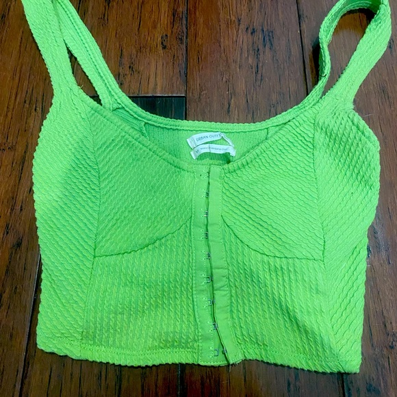 Urban outfitters green corset crop top - Picture 1 of 3